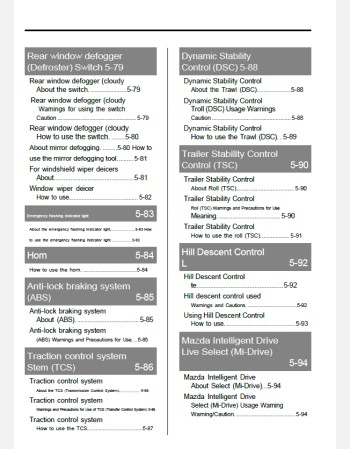 mazda cx-60 2024-2025 owners manual in english